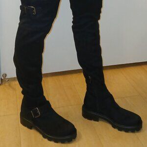 Marc Fisher LTD Mlganven Suede Knee High Boots